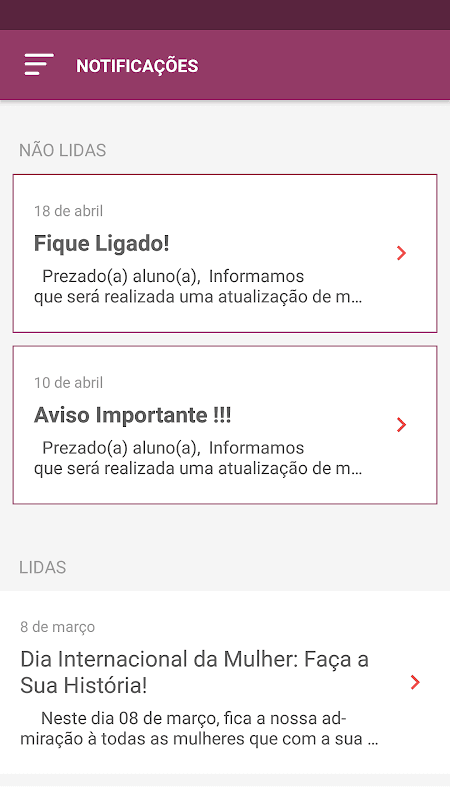 Portal do Aluno screenshot 5