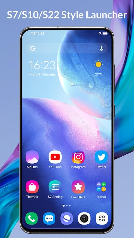 S25 / S7 Launcher for Galaxy S screenshot 1