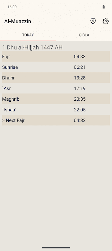Al-Muazzin screenshot 1