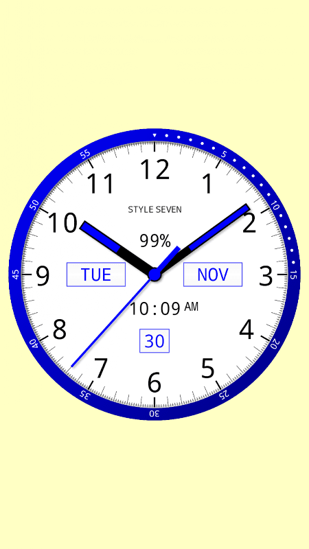 Color Analog Clock-7 screenshot 2