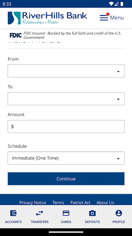 RiverHills Bank Mobile screenshot 4