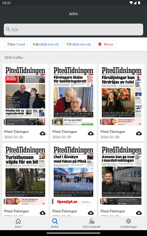 E-tidning PT screenshot 4
