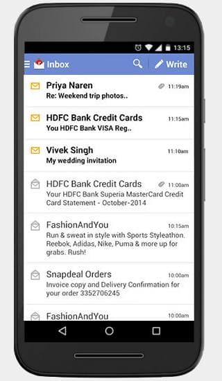 Rediffmail Professional screenshot 2