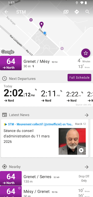 Montreal STM Bus - MonTransit screenshot 2