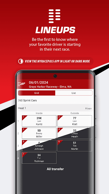 MyRacePass - The Official MRP App screenshot 2