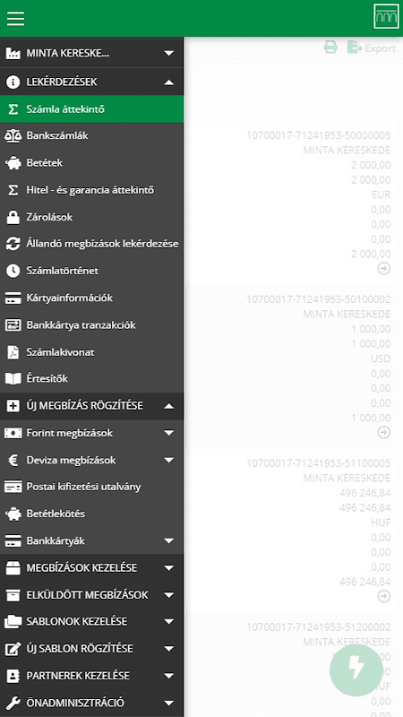 CIB Business Online screenshot 2