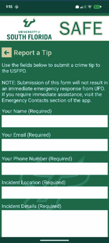 USF SAFE screenshot 5