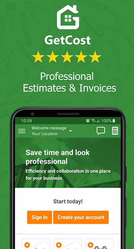 Contractor Estimate & Invoice screenshot 1