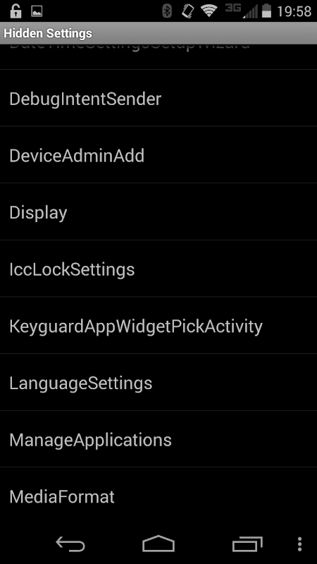 Hidden Android Settings screenshot 4