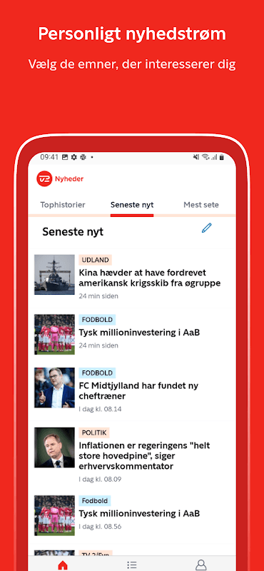 TV 2 Nyheder screenshot 3