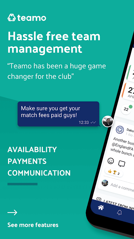 Teamo - Team Management screenshot 1