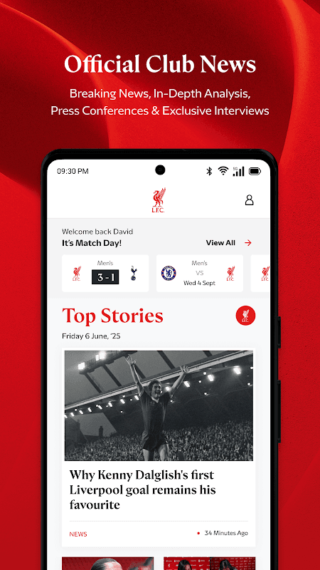 The Official Liverpool FC App screenshot 2