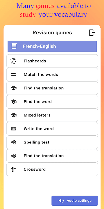 My personal dictionary - WordTheme screenshot 3