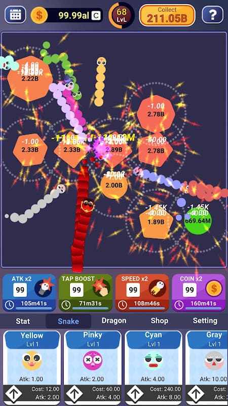 Idle Snakes - io games screenshot 5