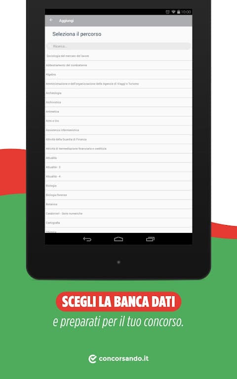 Concorsando.it - Simulatore quiz concorsi pubblici screenshot 6