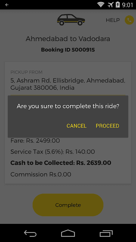 OneWay.Cab Partner screenshot 6