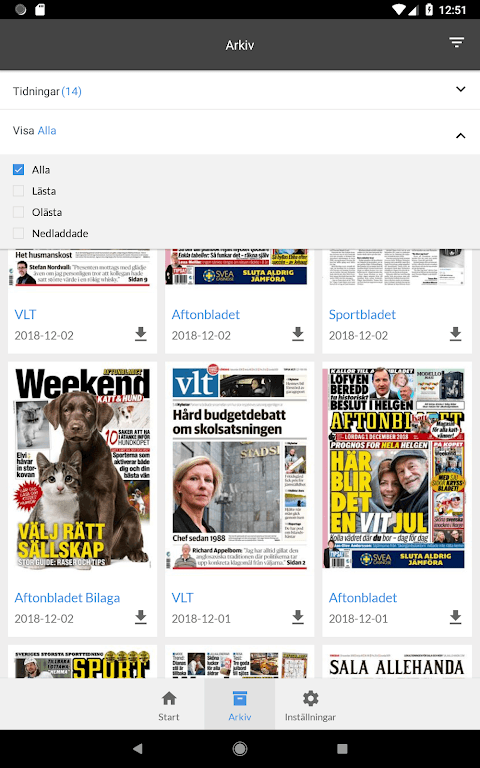 Sala Allehanda e-tidning screenshot 6