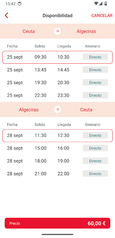 NAVIERA ARMAS: ferries screenshot 2