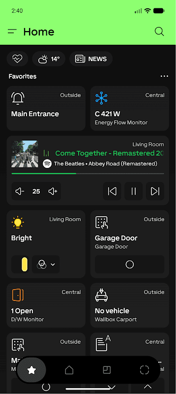 Loxone screenshot 1