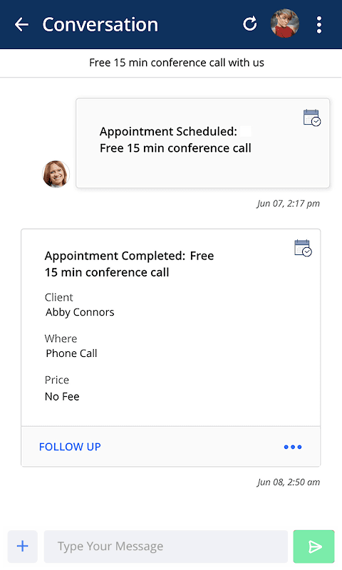 vcita CRM for Mobile screenshot 2