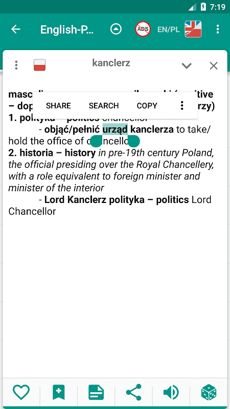English-polish & Polish-english offline dictionary screenshot 3