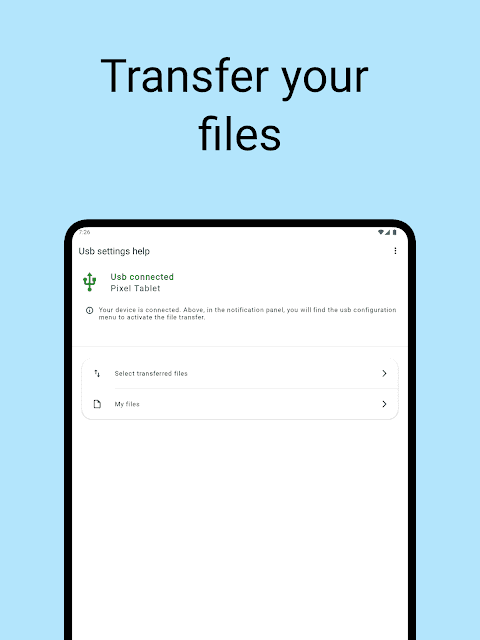USB SETTINGS - TRANSFER FILES screenshot 6
