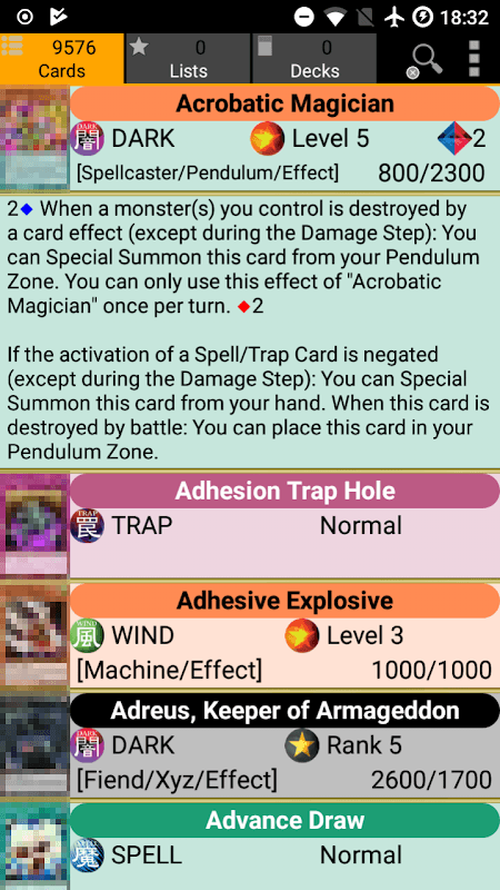 Database for Yugioh Cards screenshot 2