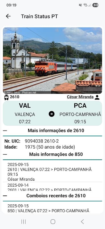 Train Status PT screenshot 3