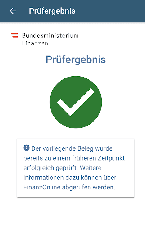 BMF Belegcheck screenshot 2