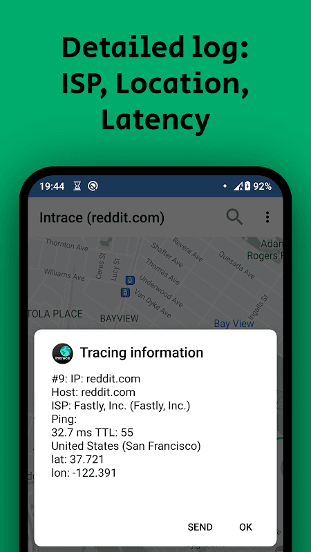 Intrace: Visual Traceroute screenshot 4