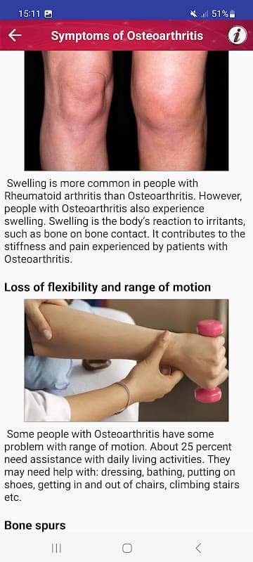 Joint Pain Osteoarthritis Help screenshot 2