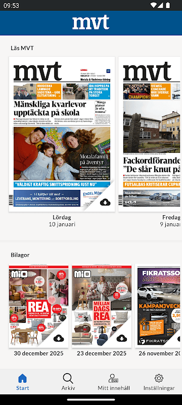 E-tidning MVT screenshot 1