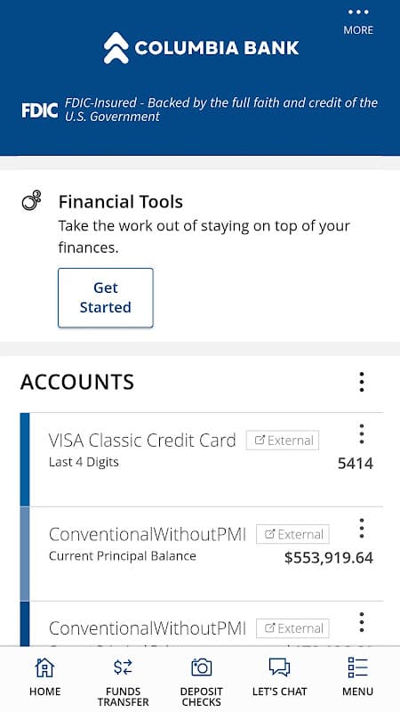 Columbia Mobile Banking screenshot 2