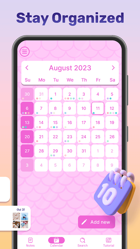 My Notebook: Colour Notes Lock screenshot 2