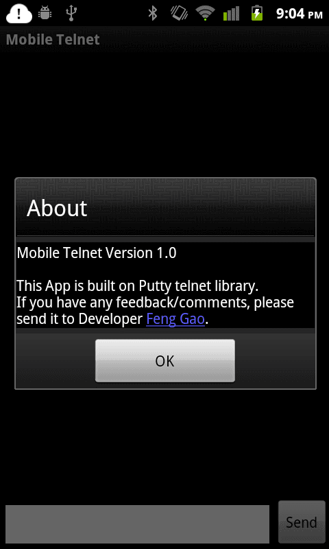 Mobile Telnet screenshot 4