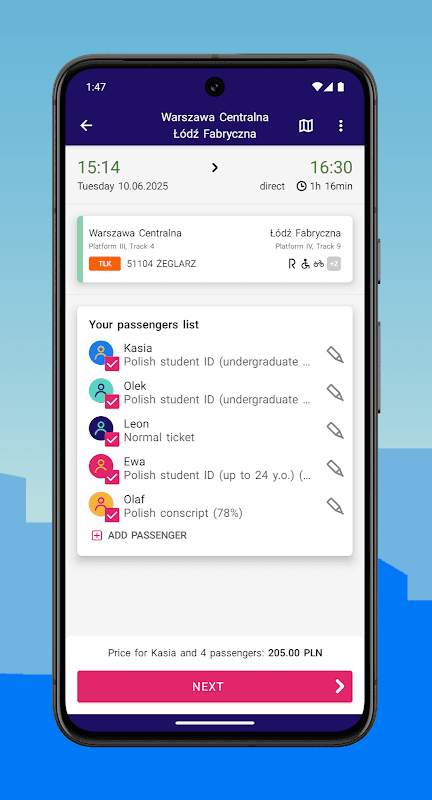 KOLEO - PKP timetable screenshot 3