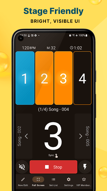 Stage Metronome with Setlist screenshot 4