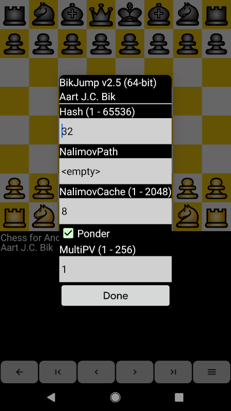 BikJump Chess Engine screenshot 1