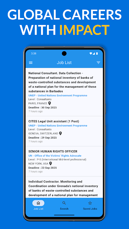 UN Jobs screenshot 1