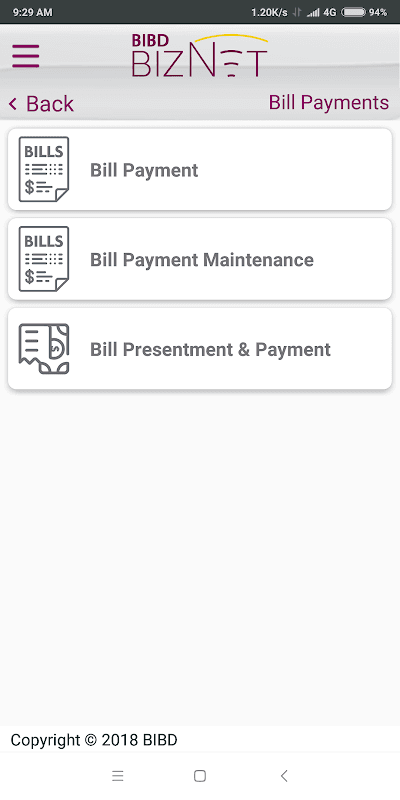 BIBD Biznet Mobile screenshot 4