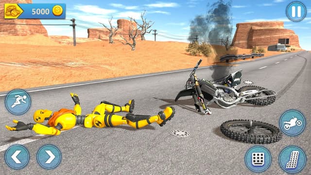 Ragdoll Bike Smash Fall Crash screenshot 3