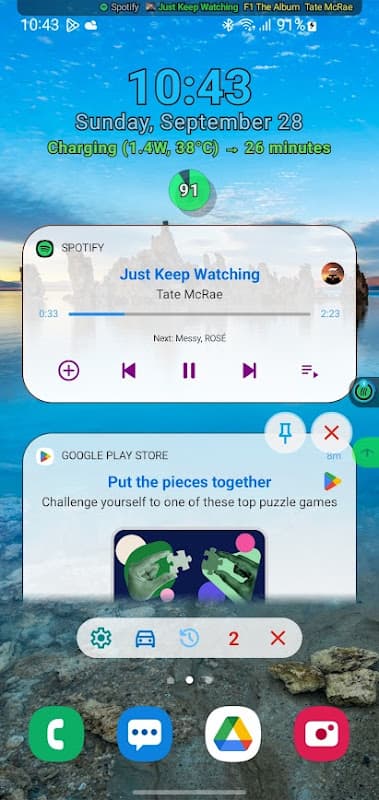 Notification Widget screenshot 1