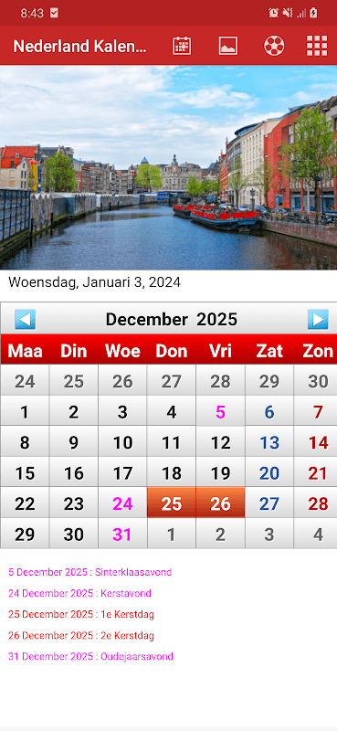 Nederland Kalender 2024 screenshot 6