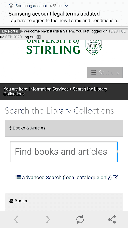 University of Stirling screenshot 2