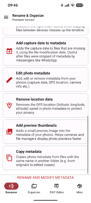 Rename & Organize with EXIF screenshot 3