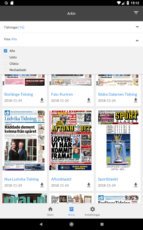 Södra Dalarnes Tidning e-tidn screenshot 5