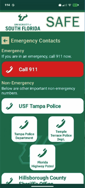 USF SAFE screenshot 3