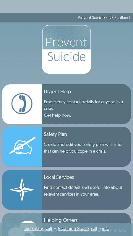 Prevent Suicide - NE Scotland screenshot 2