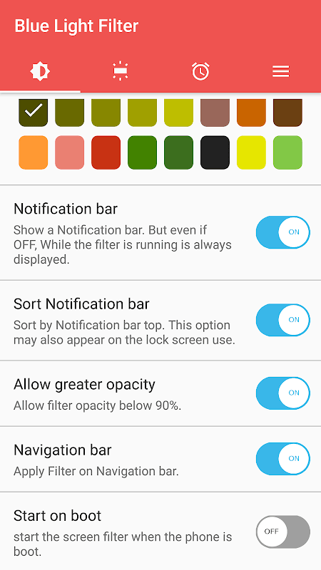 sFilter - Blue Light Filter screenshot 3