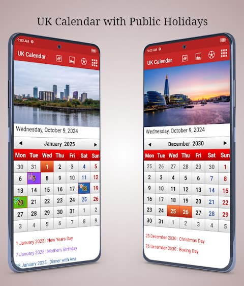 UK Calendar 2017 screenshot 4